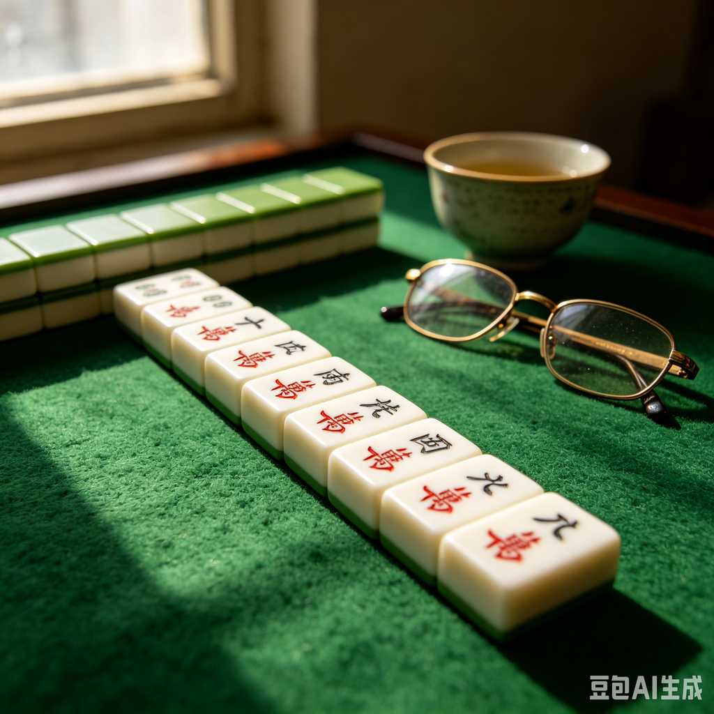 deep print mahjong set